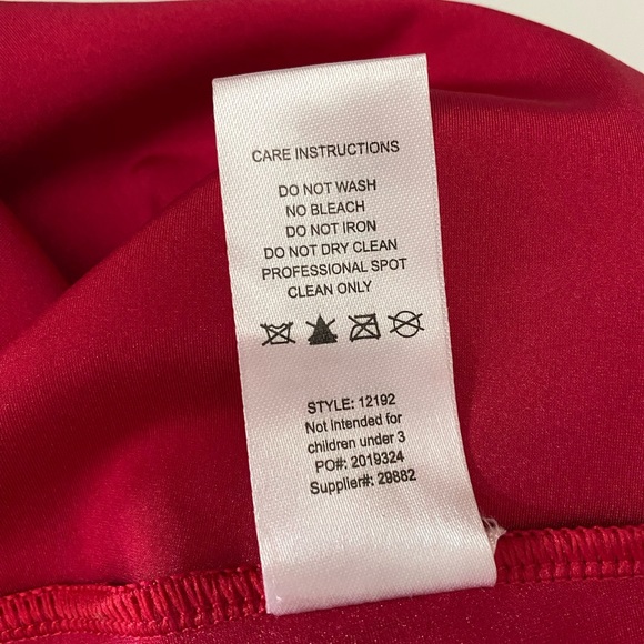 Weissman Dance dress red sequin costume Me Against The Music 12192 Child LC - Picture 16 of 16